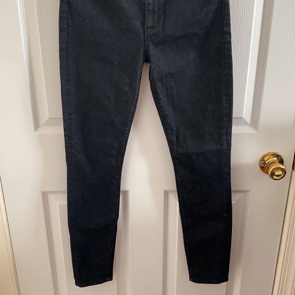 HUDSON BLACK METALLIC STRIPED PRINT JEANS SIZE 27 - Picture 2 of 12